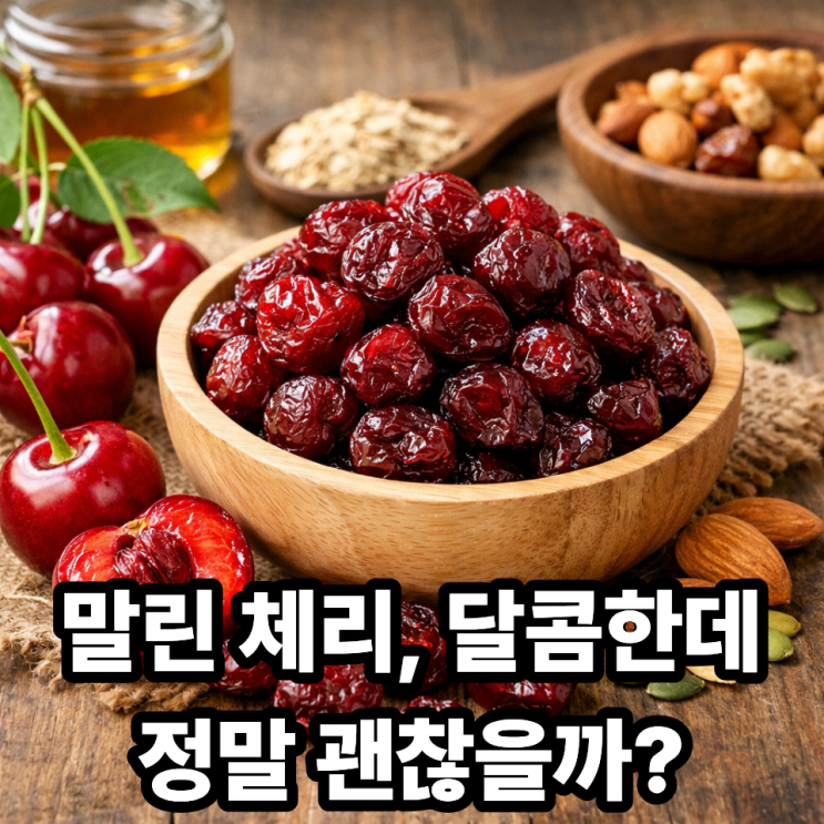  체리 말린 과일, 건강 간식으로 괜찮을까?｜영양·당분·섭취 팁 총정리