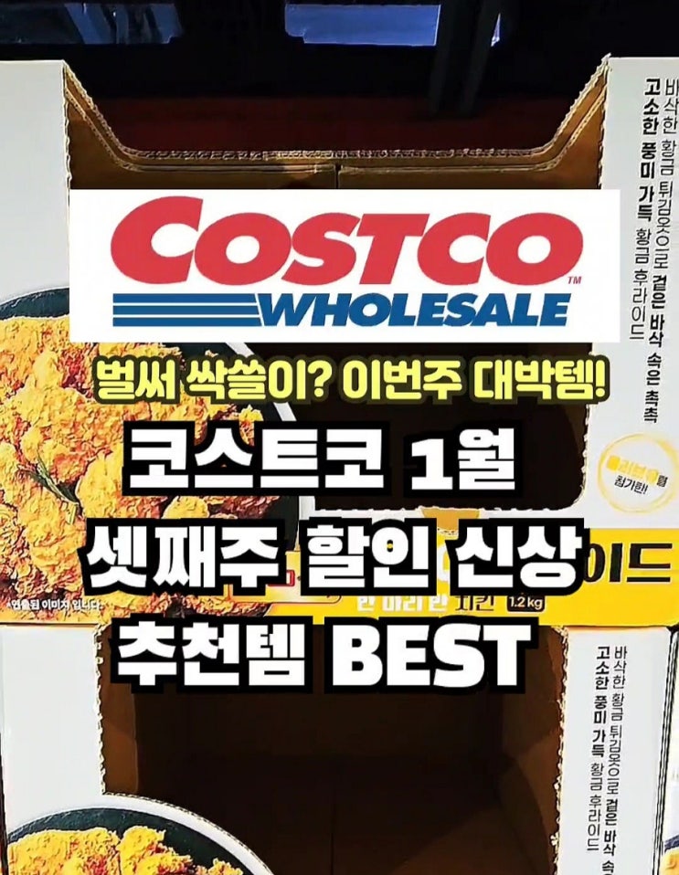  코스트코 1월 셋째주 할인 세일