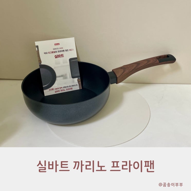  실바트 까리노 프라이팬 논스틱 웍으로 요리는 성공적