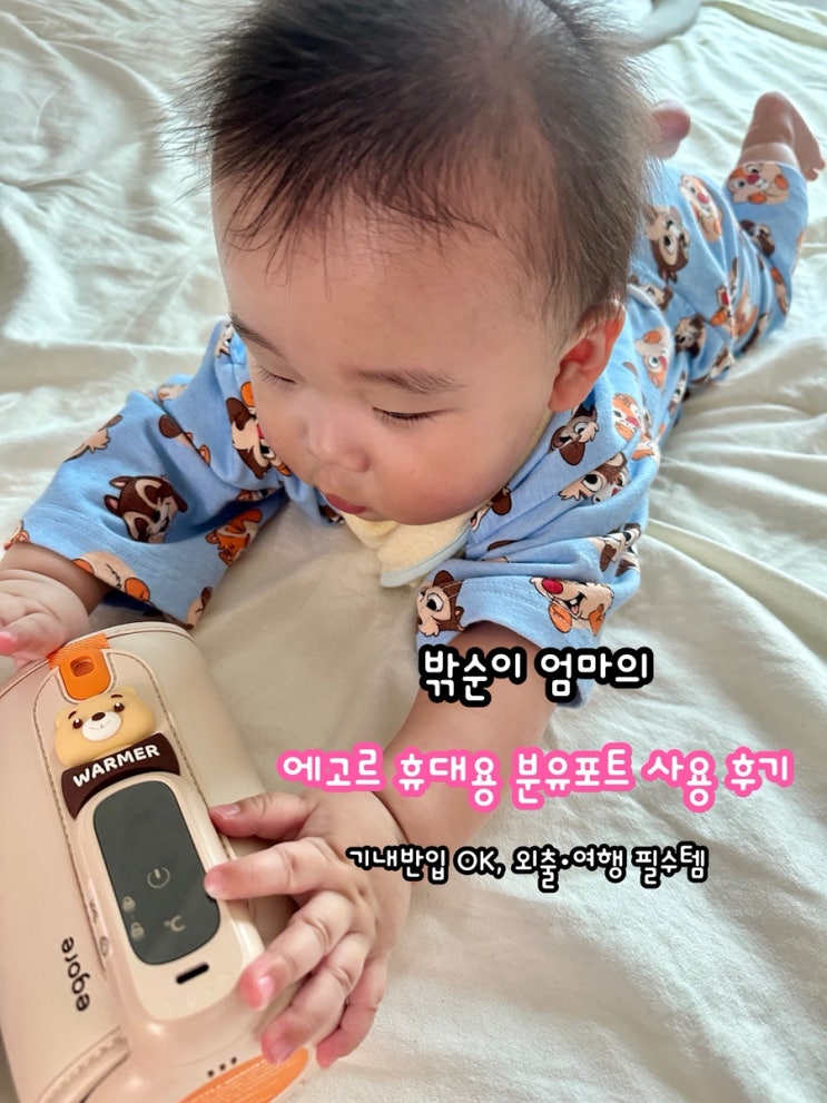  밖순이 엄마의 에고르 휴대용 보틀워머 사용 후기_기내 반입 OK, 외출•여행 필수템, 강추 육아템