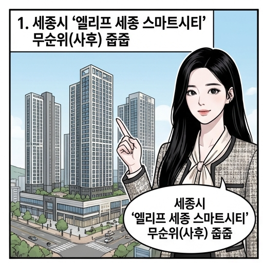  엘리프 세종 무순위 줍줍 80형 5억대 전국무순위 청약가능 통장도 필요 없어요