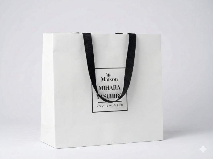  MIHARA YASUHIRO Shopper S&K 고급쇼핑백 제작 사례｜명품 브랜드 감성을 담은 프리미엄 쇼핑백