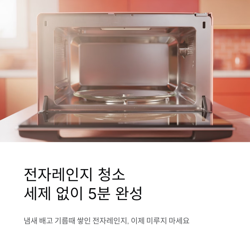 전자레인지 청소하는 초간단 방법