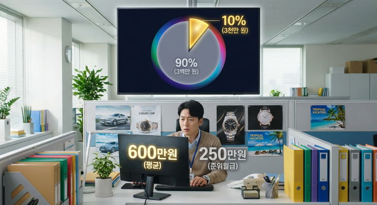  직장인 월급, 평균의 함정을 피하고 중위값으로 현실적인 재정 계획 세우기