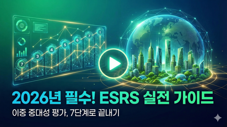  2026년 필수! ESRS 이중 중대성 평가 실무 가이드 7단계 전략