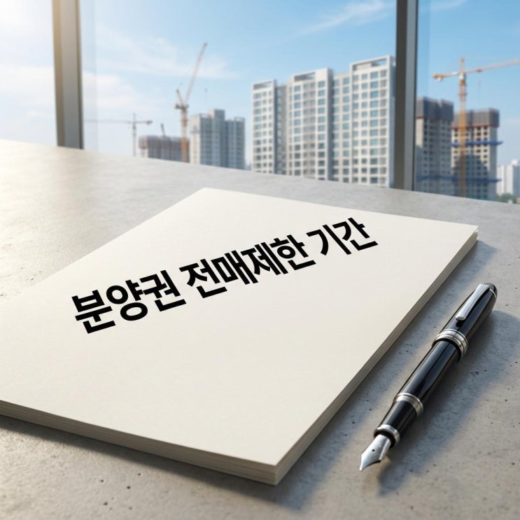  분양권 전매제한 기간 실거주 의무 유예와 양도소득세 매매 절차 정리