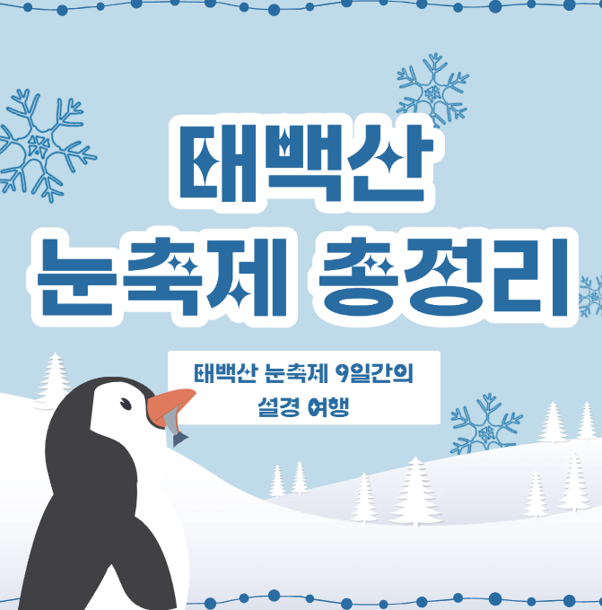  태백산 눈축제 9일간의 설경 여행｜가수 공연·기차 타고 가는 법·후기 모음