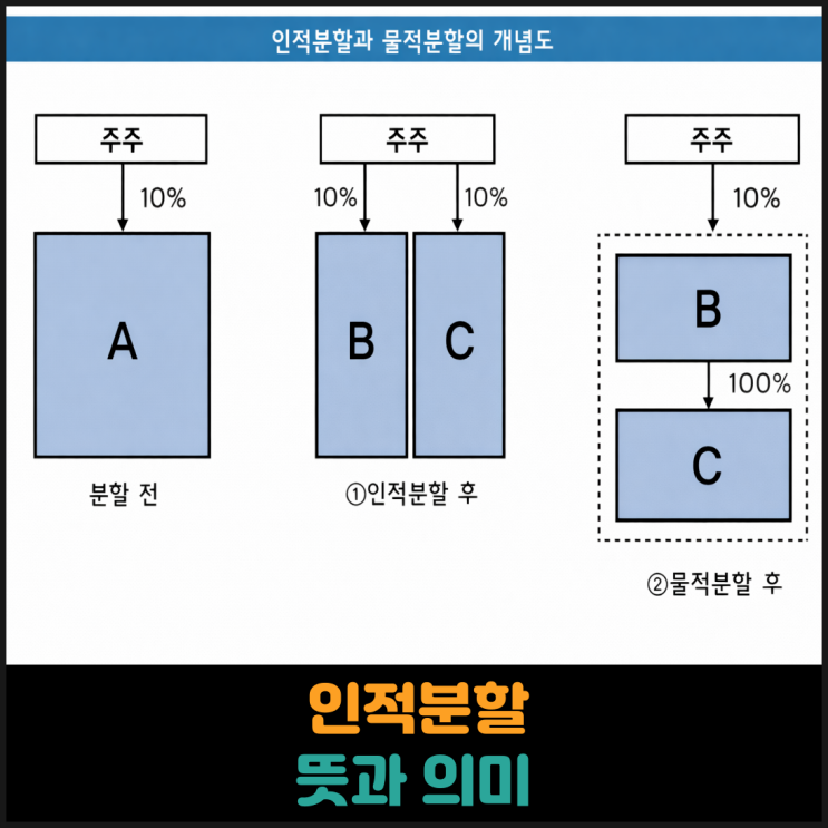  인적분할 뜻과 의미