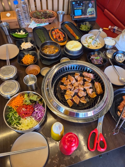 강릉교동고기집 원주대맛집 직접 구워주는 고깃집담