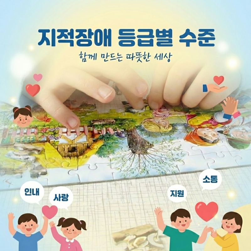 지적장애 등급별 수준, 진단 기준 (1급/2급/3급)