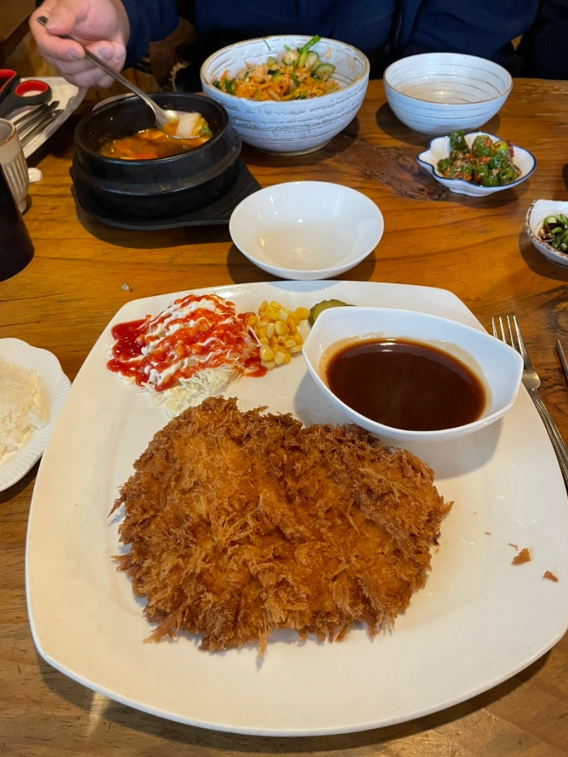 예산 사과나무 돈까스｜홍성 근처 보리밥 맛집 재방문 후기