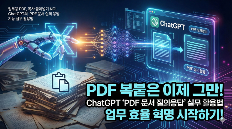  50페이지 문서도 질문 한 줄로 끝! ChatGPT ‘파일 내 질의응답’ 실무 가이드