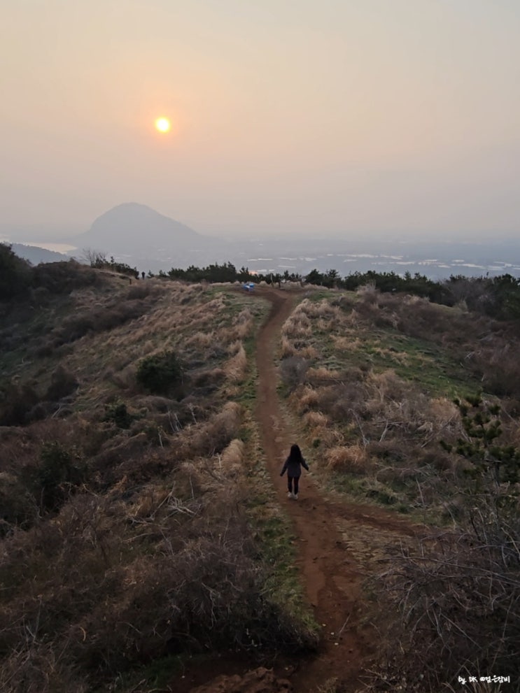  제주 군산오름 차로 가는 오름 일몰 명소 서귀포 가볼만한곳 진지동굴 후기