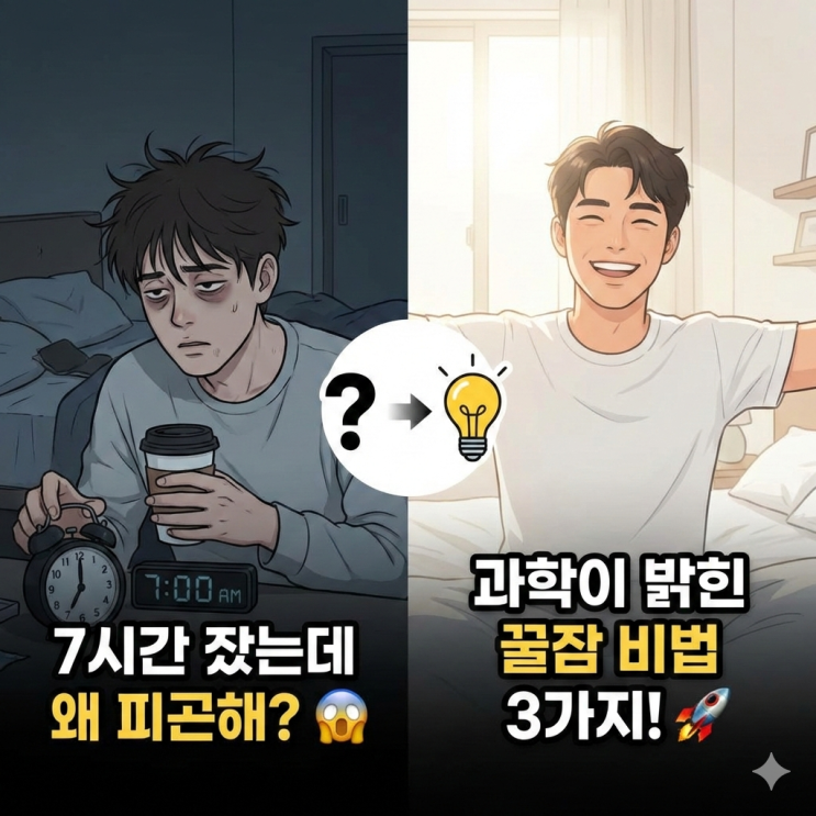  7시간 자도 피곤한 이유, '가짜 잠'을 자고 있습니다