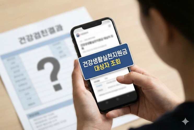  건강생활실천지원금 대상자 조회, 나는 받을 수 있을까? 조건 3분 체크