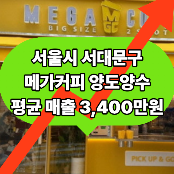 서대문구 메가커피 양도양수 창업, 풀오토 운영 중 매물 점포