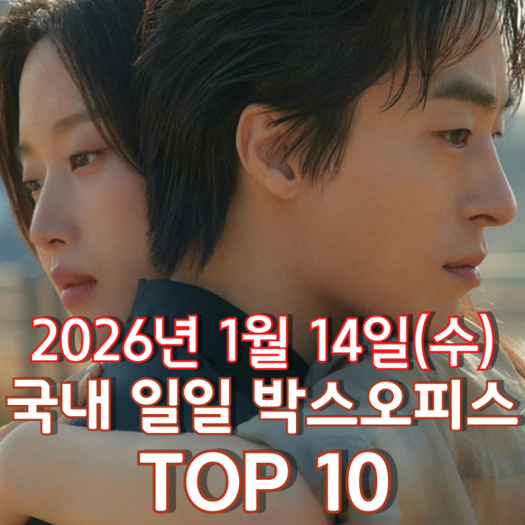  [국내 박스오피스] 일일 TOP 10 - 2026년 1월 14일(수)