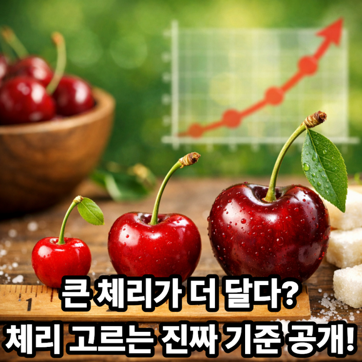   체리 크기와 당도의 관계｜큰 체리가 더 달까?