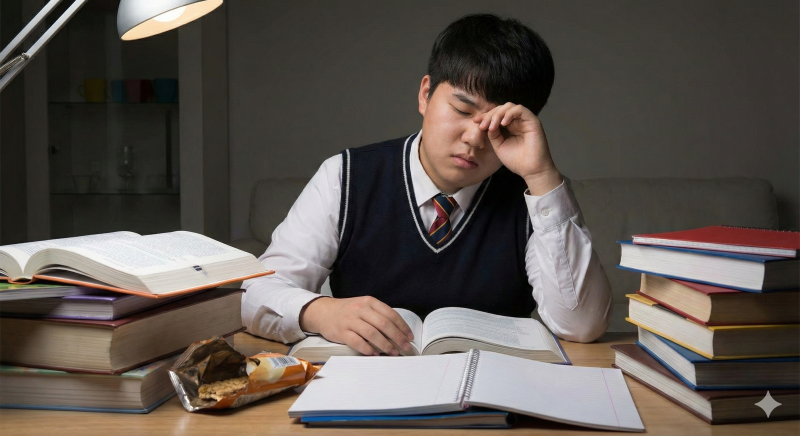 [화곡동한의원]하루 종일 앉아있는 수험생, 집중력은 올리고 군살은 빼는 총명 다이어트