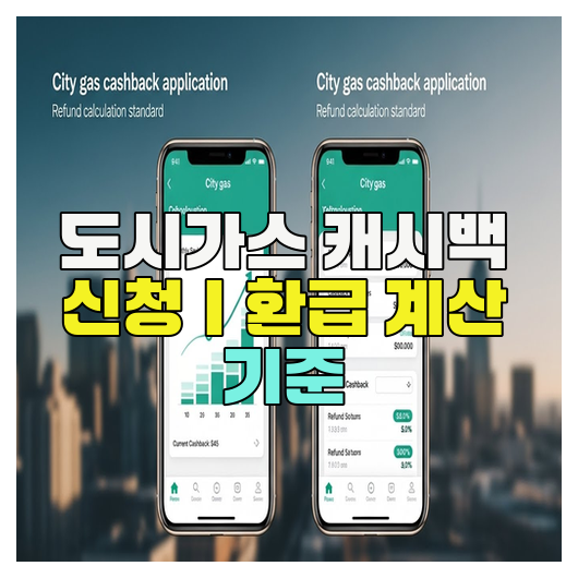  도시가스 캐시백 신청｜환급 계산 기준