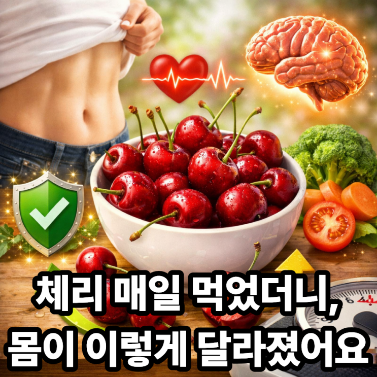  체리를 매일 먹으면 생기는 변화｜수면·피로·피부까지 달라지는 이유