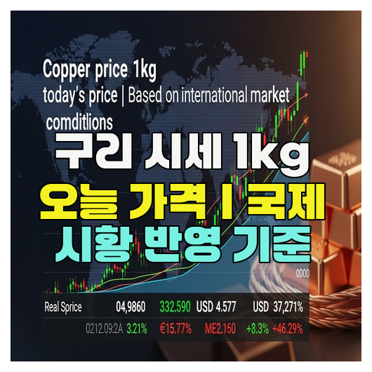  구리 시세 1kg 오늘 가격｜국제 시황 반영 기준