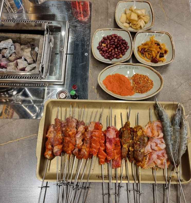  송정양꼬치 무지개양꼬치 모듬 후기