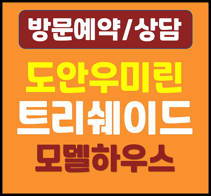 도안지구 우미린 트리쉐이드 미분양 잔여세대