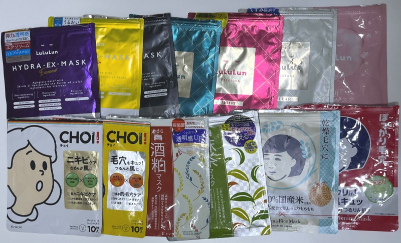 일본 마스크팩 7개 브랜드 비교 후기 및 추천