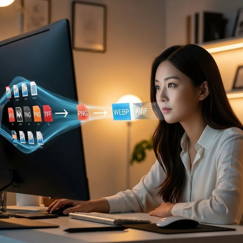 사진 확장자 변경 PNG JPG 변환 방법 및 파일 크기 줄이기 팁