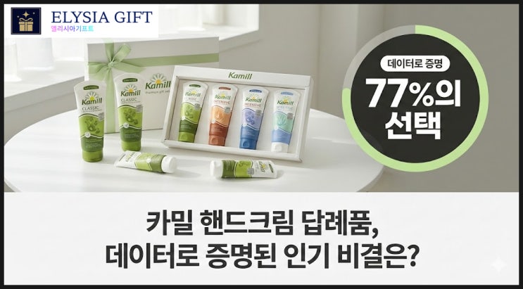  카밀 핸드크림 답례품 제작 전, 담당자라면 꼭 알아야 할 성공 공식