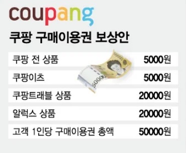  쿠팡 보상금 '돈 안 쓰고 보상금만 쏙 뽑아 쓰는' 알뜰 전략