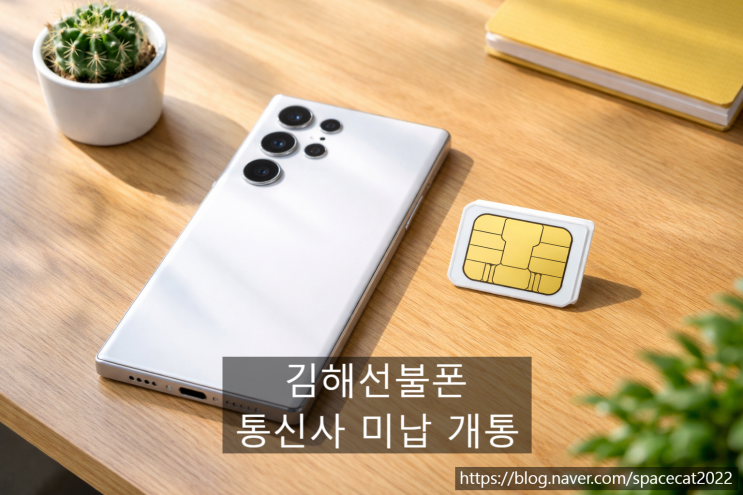  김해선불폰 유심 통신사 미납 개통 절차