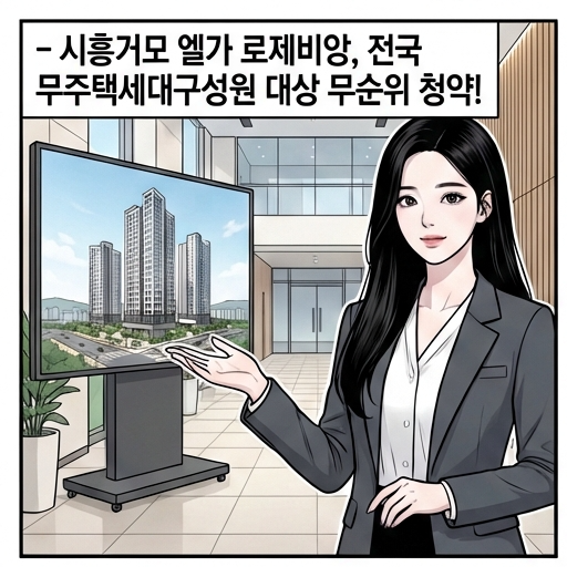  시흥거모 엘가 로제비앙 무순위 줍줍 61형 4세대! 분양가상한제 적용단지
