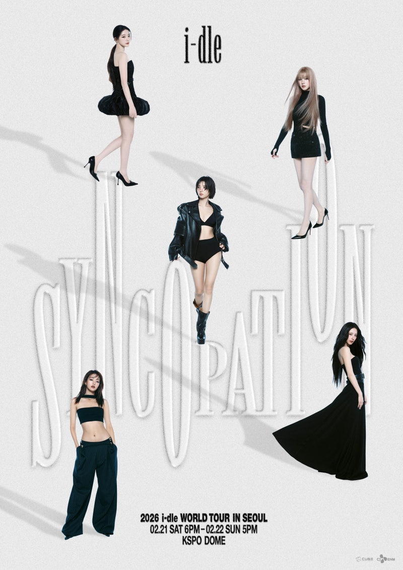 아이들, 리브랜딩 후 첫 월드투어 ‘Syncopation’ 시동…서울 공연 메인 포스터 공개