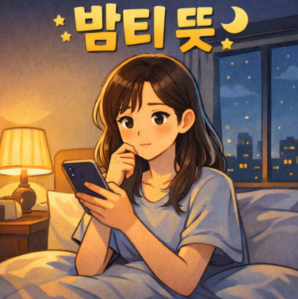  밤티 뜻 언제 쓰면 공감되고 언제 쓰면 어색할까?