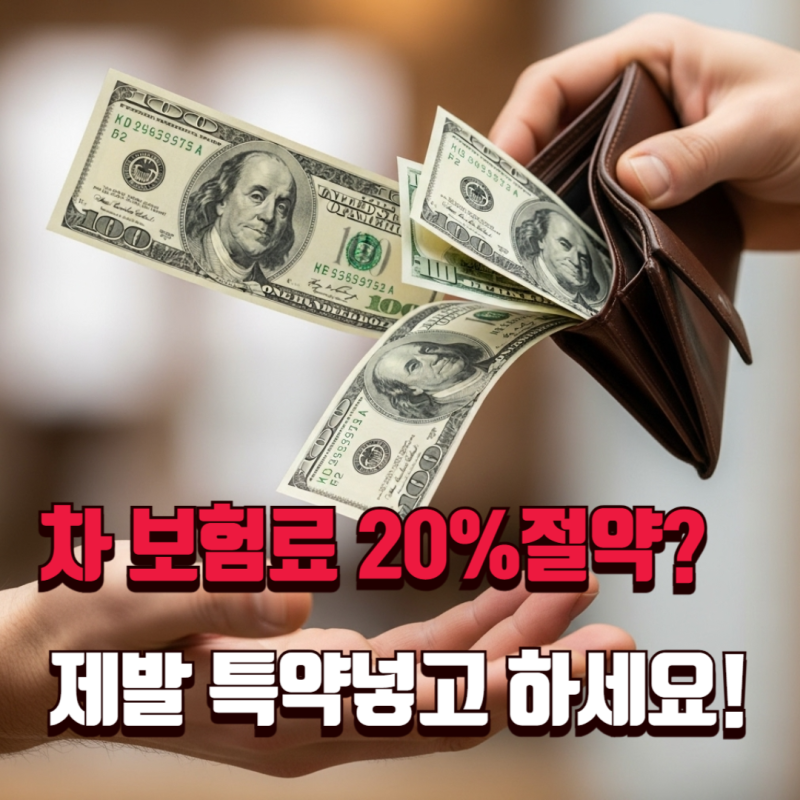 자동차 보험료 20% 아끼는 특약 가입 및 비교 견적 노하우