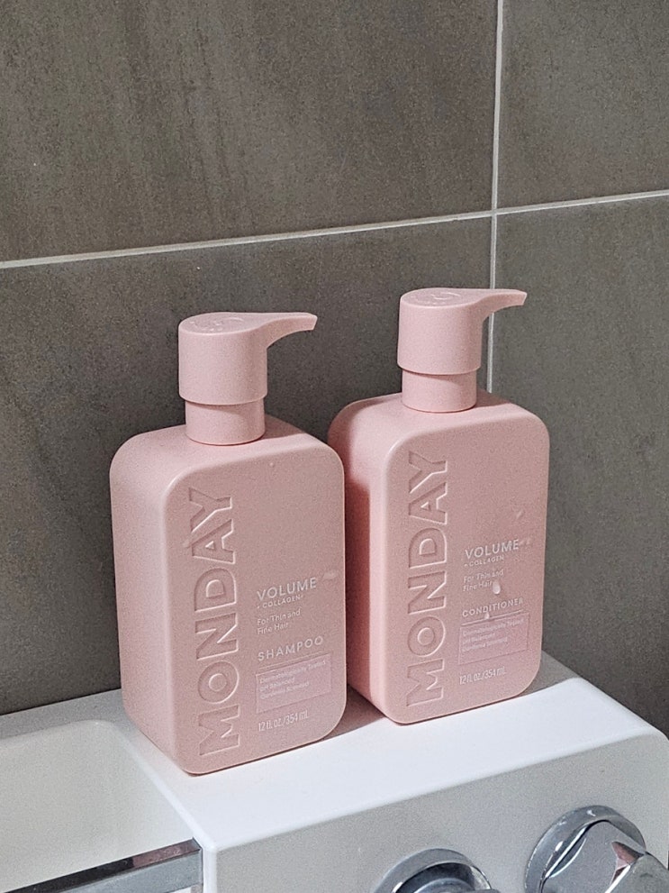  욕실인테리어 예쁜디자인 샴푸 용기 찾는다면 MondayHair 수입샴푸