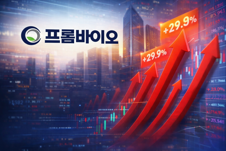  상한가 돌파한 프롬바이오 주가 분석 (2026.01.16 기준)