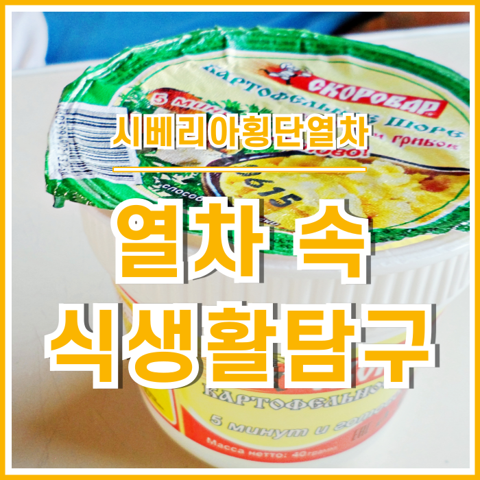  [러시아] 시베리아횡단열차 안에서는 어떻게 식사했었더라? ISTJ의 식량 창고와 횡단열차의 생존기 (feat.바이칼호수의오물)