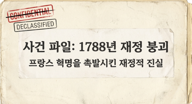  18. 프랑스혁명을 일으킨 세금 폭탄, 1788년 재정 파탄의 진실