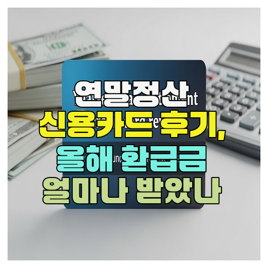 연말정산 신용카드 후기, 올해 환급금 얼마나 받았나