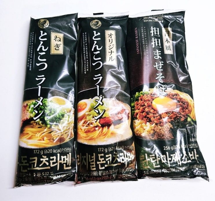  노브랜드 돈코츠라멘 후기  파 돈코츠 라멘, 탄탄 마제 소바