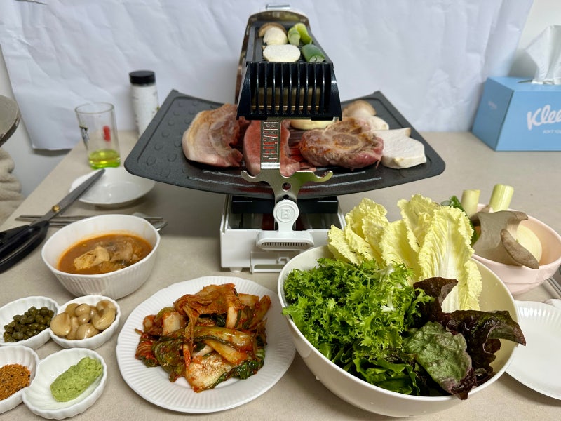 가정용 고기불판 브라텐 가스그릴 내돈내산 후기 BRATEN