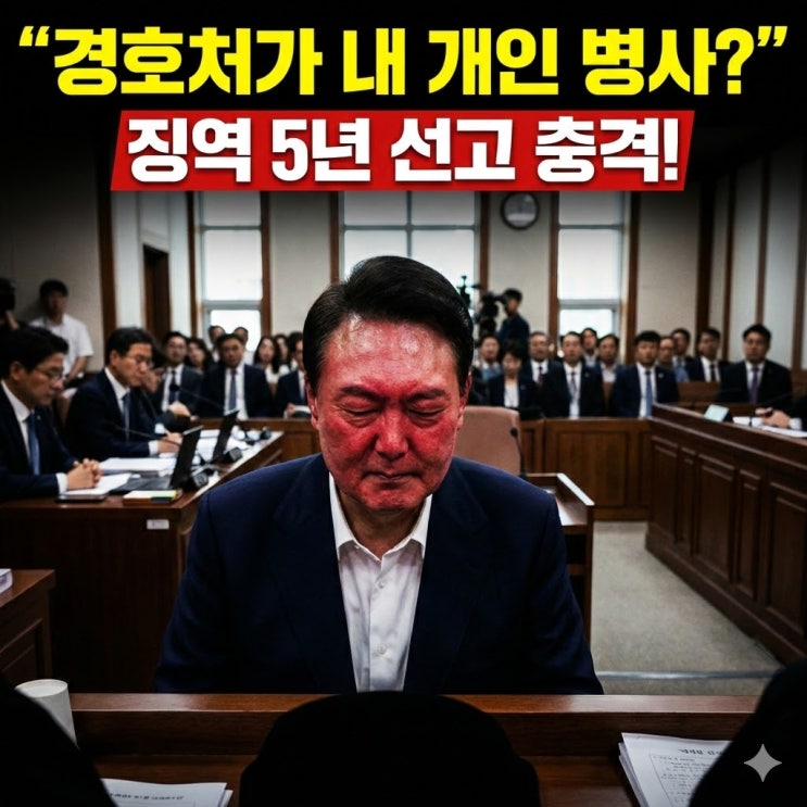 윤석열 1심 징역 5년 선고 이유 총정리: "국가 경호처를 사병(私兵)으로 전락시켰다"