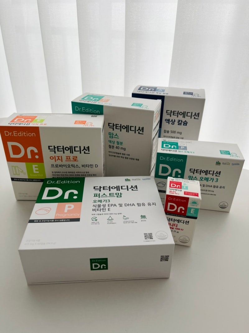 닥터에디션 임산부영양제 맘스오메가3 액상칼슘 액상철분 비타민디 프로바이오틱스 유산균 ....