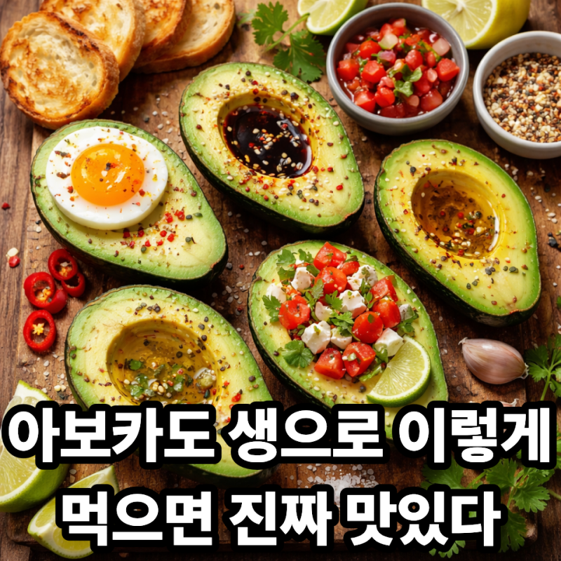 아보카도 생으로 먹는 법 총정리｜가장 맛있는 조합 BEST