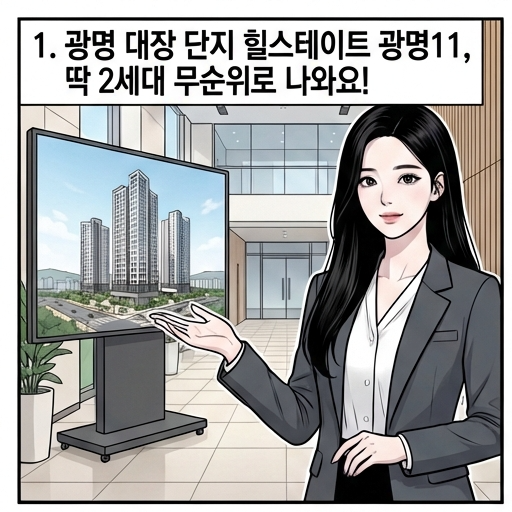  광명 힐스테이트 11구역 무순위 줍줍 84타입 2세대! 분양가 16억 수도권 무주택자 신청가능