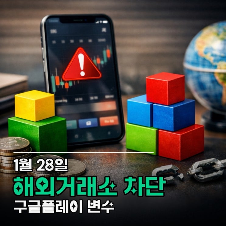  해외 거래소 차단 임박 1월 28일 구글플레이 변화 총정리