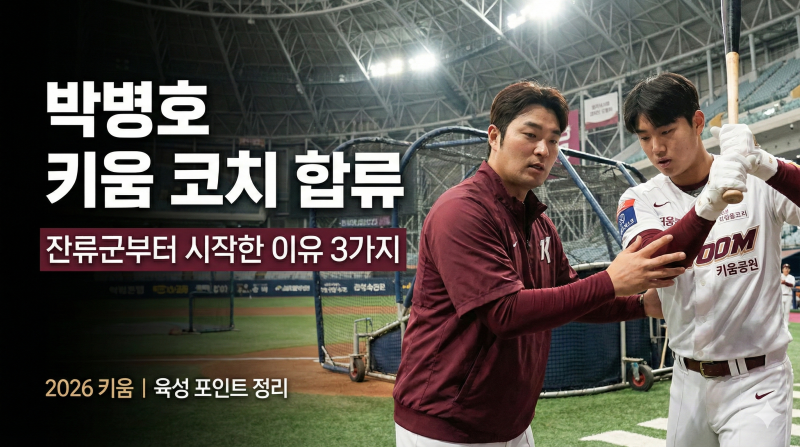 박병호 키움 코치로 새 출발…1군 아닌 잔류군 선택 왜?